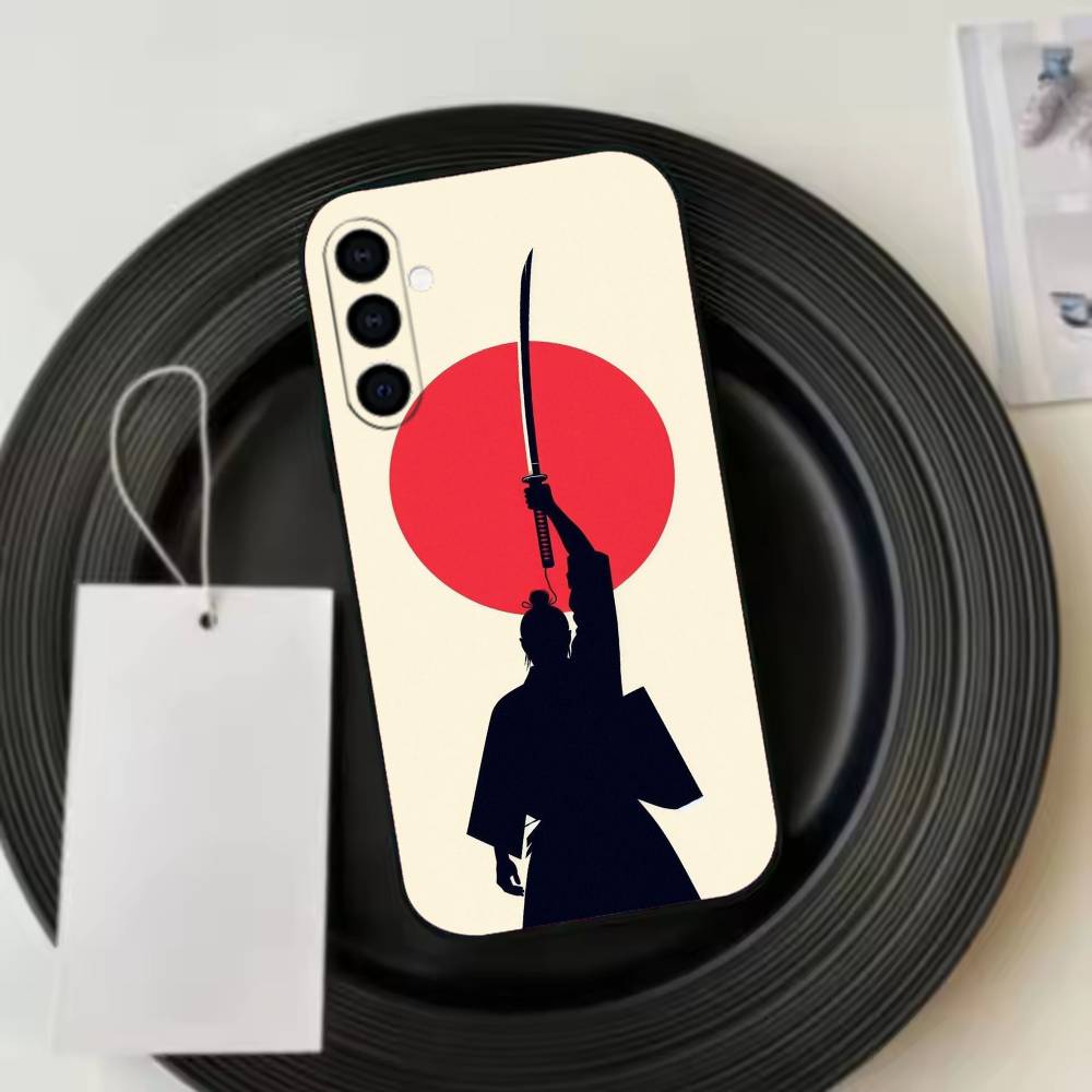 Japanischer Bushido Samurai Japan Handyhülle Für Samsung Galaxy A73,A72,A71,A70,A53,A52,A51,Andere Weiche Schwarze Hülle
