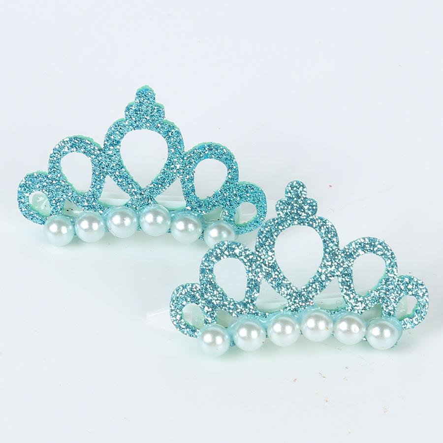 Pet Grooming Headdress Decoration Accessories Luxury Dog Cat Faux Pearl Crown Hair Clip