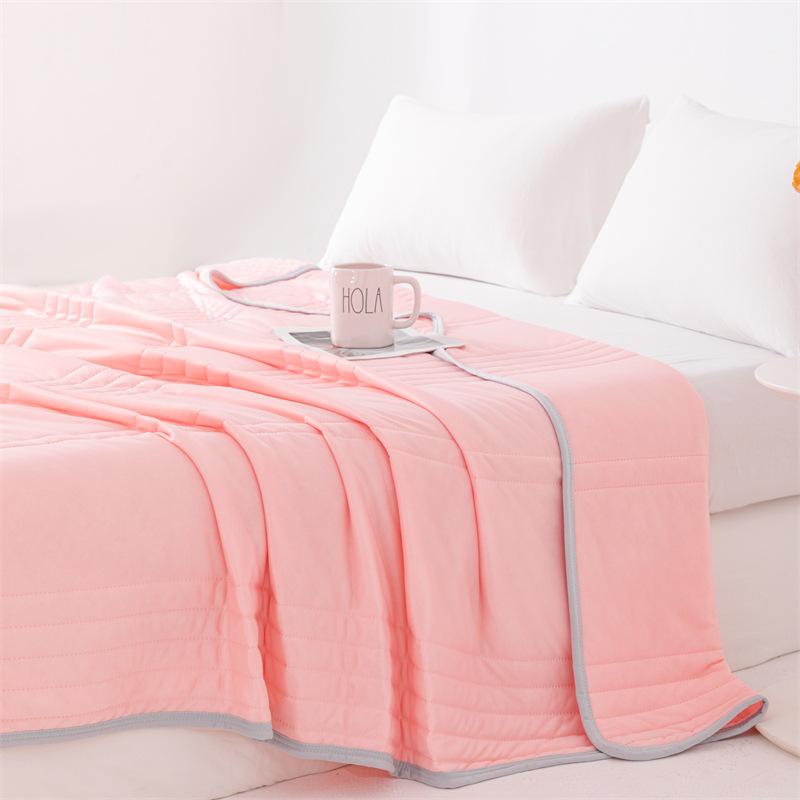 Printed Quilt Air Conditioning Quilt Comforter Soft Breathable Thin Blanket Bedspread Thin Sheet Wash Cotton Cool Bedding