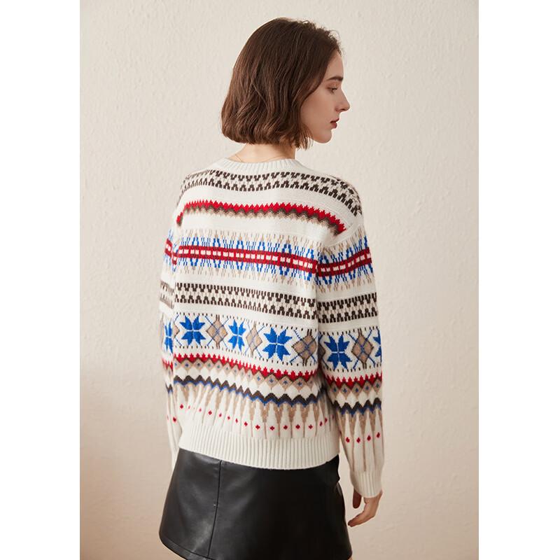 Komom Boka Women's Jacquard Cashmere Sweater