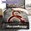 Galatasaray FC Pattern Bedding Home Decoration Birthday & Festival Gift (1 * Duvet Cover + 2 * Pillowcase, Without Core)