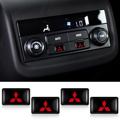 10 Pezzi Emblema Auto Resina Epossidica Adesivo Decorativo Decalcomania Badge Per Ralliart Lancer Competition Outlander ASX EX Cross