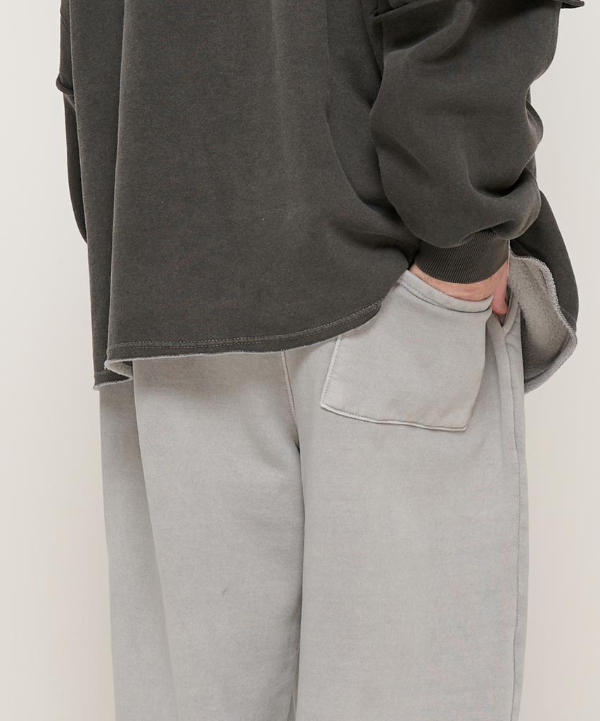 CARGOBROS In Pig Brushed Training Wide Straight Pants (Gray)