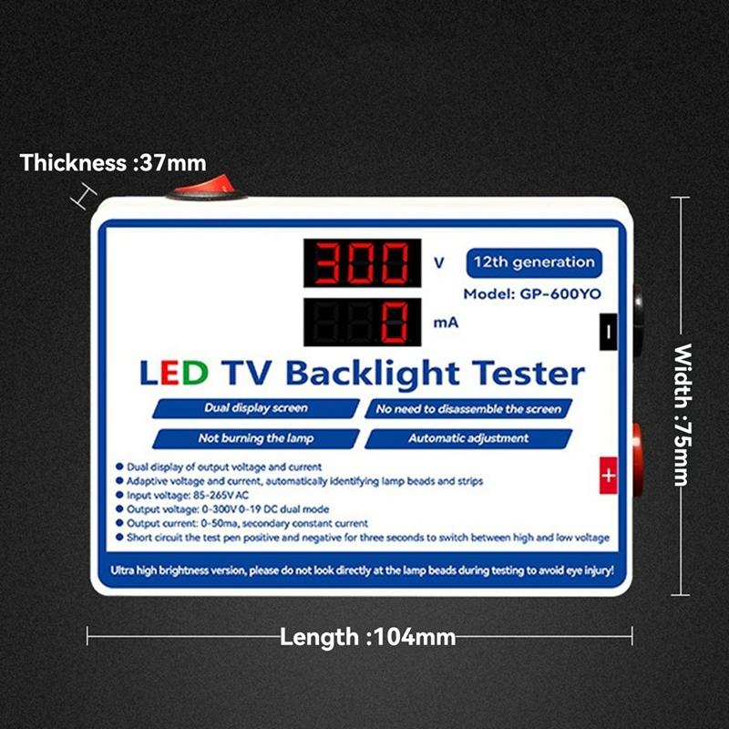 Förderung! LED-Tester 0-300V Ausgang LED-TV-Hintergrundbeleuchtungstester Mehrzweck-LED-Streifen Perlen Stangenlicht Lampe Testwerkzeug EU-Stecker