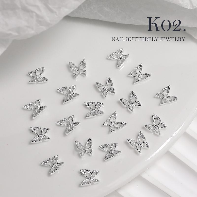 Nail Alloy Light Luxury Three-dimensional Butterfly Nail Accessories