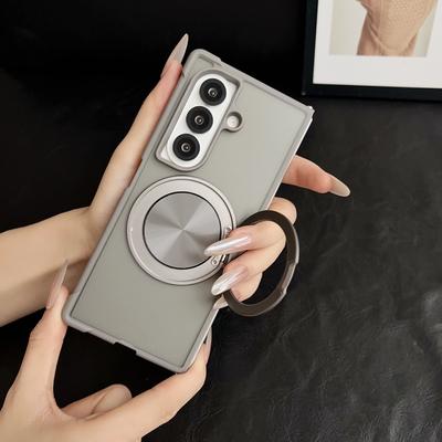 Applicable To Samsung Z FOLD7 CD Pattern Rotating Bracket Z FOLD6 Matte FOLD5 Four Corners Anti-drop Protective Cover