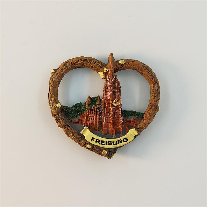 Dubai Golful Persic Burj Al Arab 3D Stereoscopic Suveniruri turistice Pictură rășină Decorațiune casă Magneți de frigider