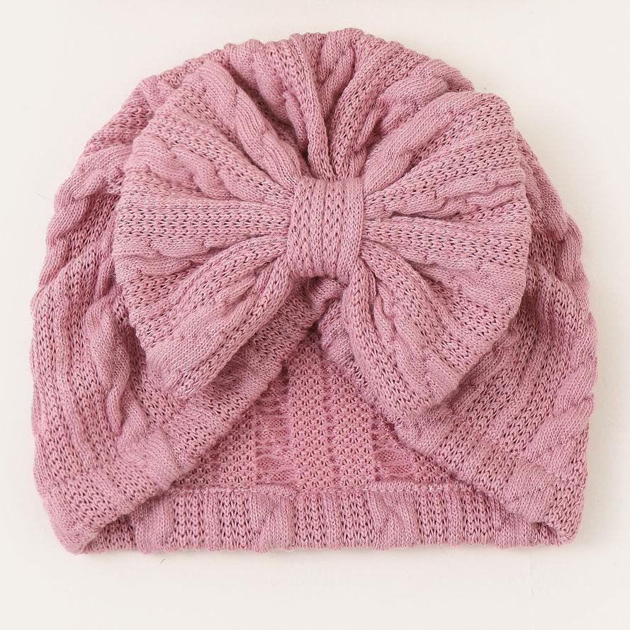 Four Seasons Newborn Bow & Headscarf Hat - Cute, Protective Baby Fontanelle Hat