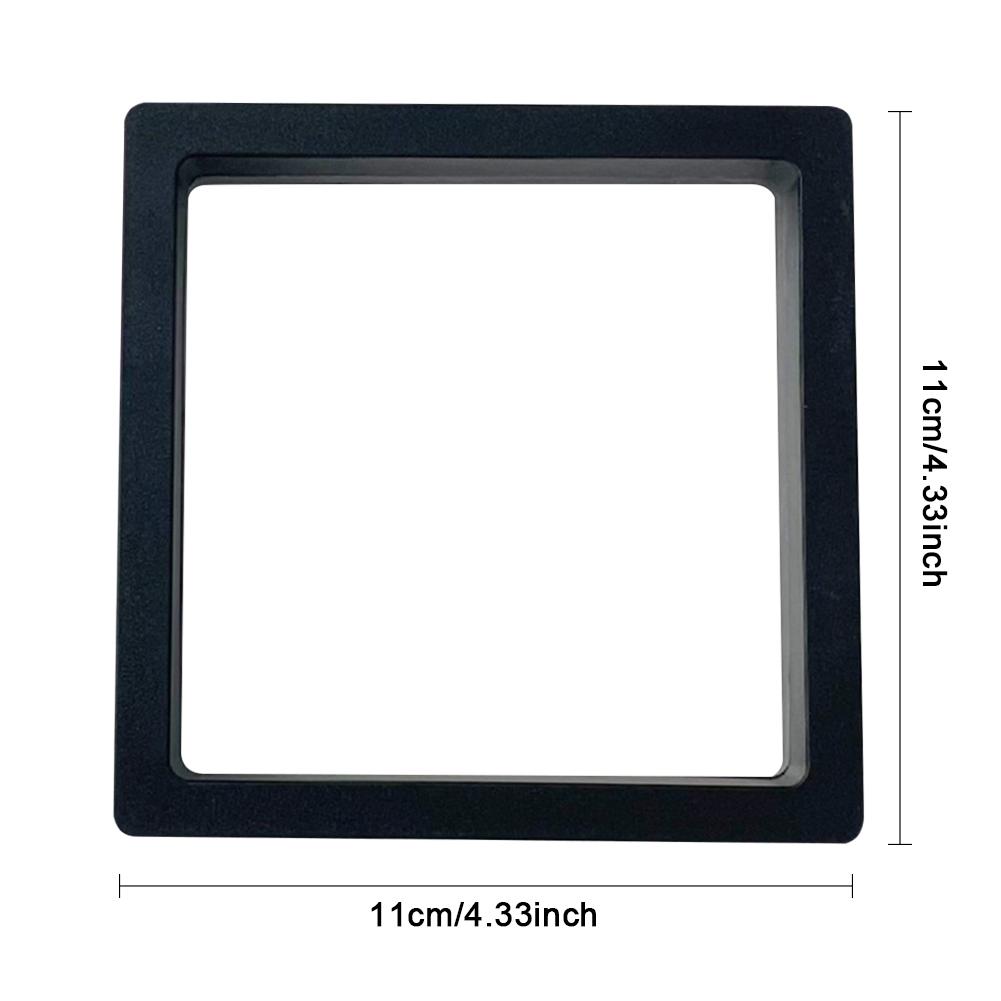Jewelry Display Box 3D Floating Frame Display Holder Ring Necklace Earring Packaging Box Jewelry Coin Display Stand Holder