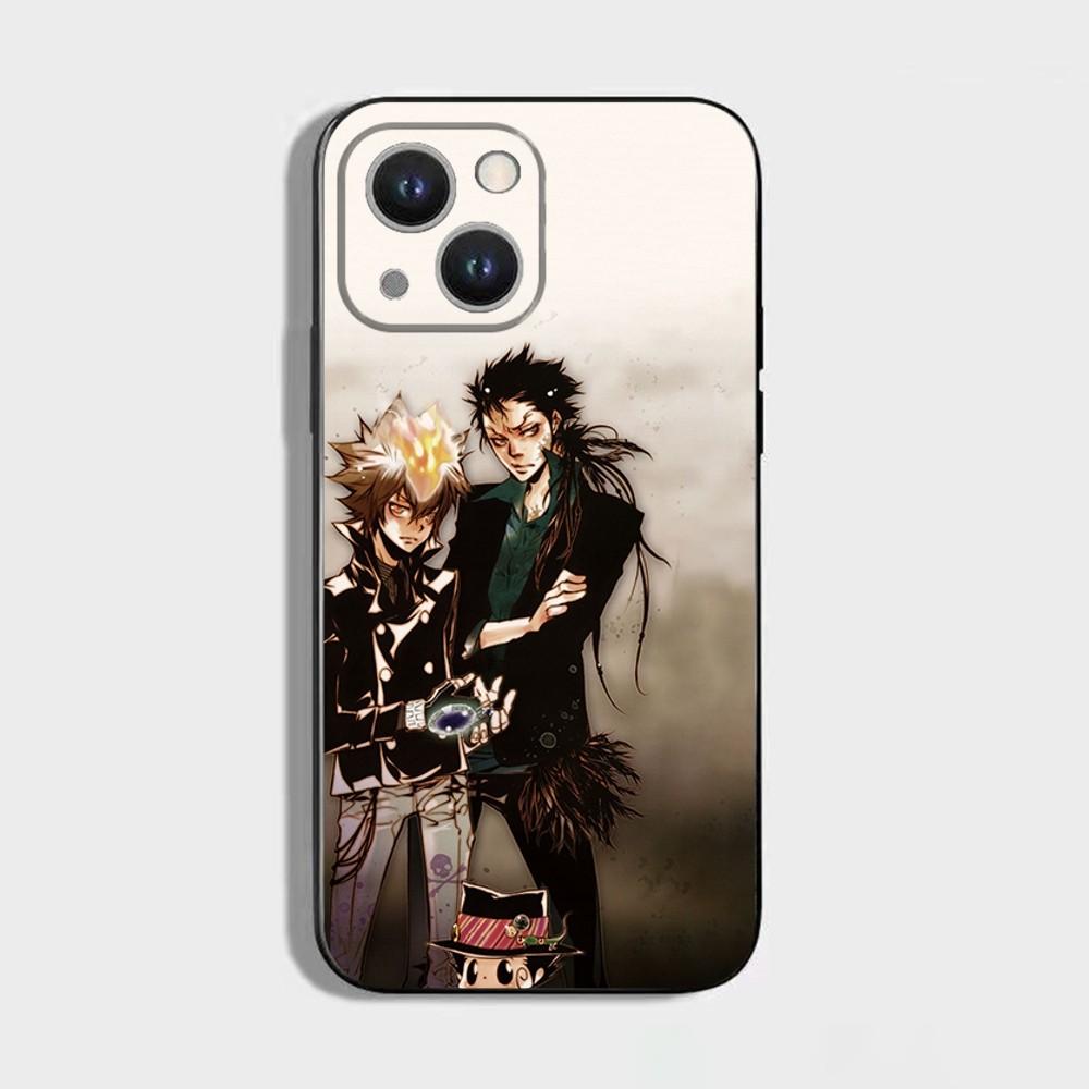 Katekyo Hitman Reborn Phone Case For iPhone 16,15,14,13,12,11 Plus,Pro Max,XS,X,XR,SE,Mini,8,7,Soft Silicone Black Cover