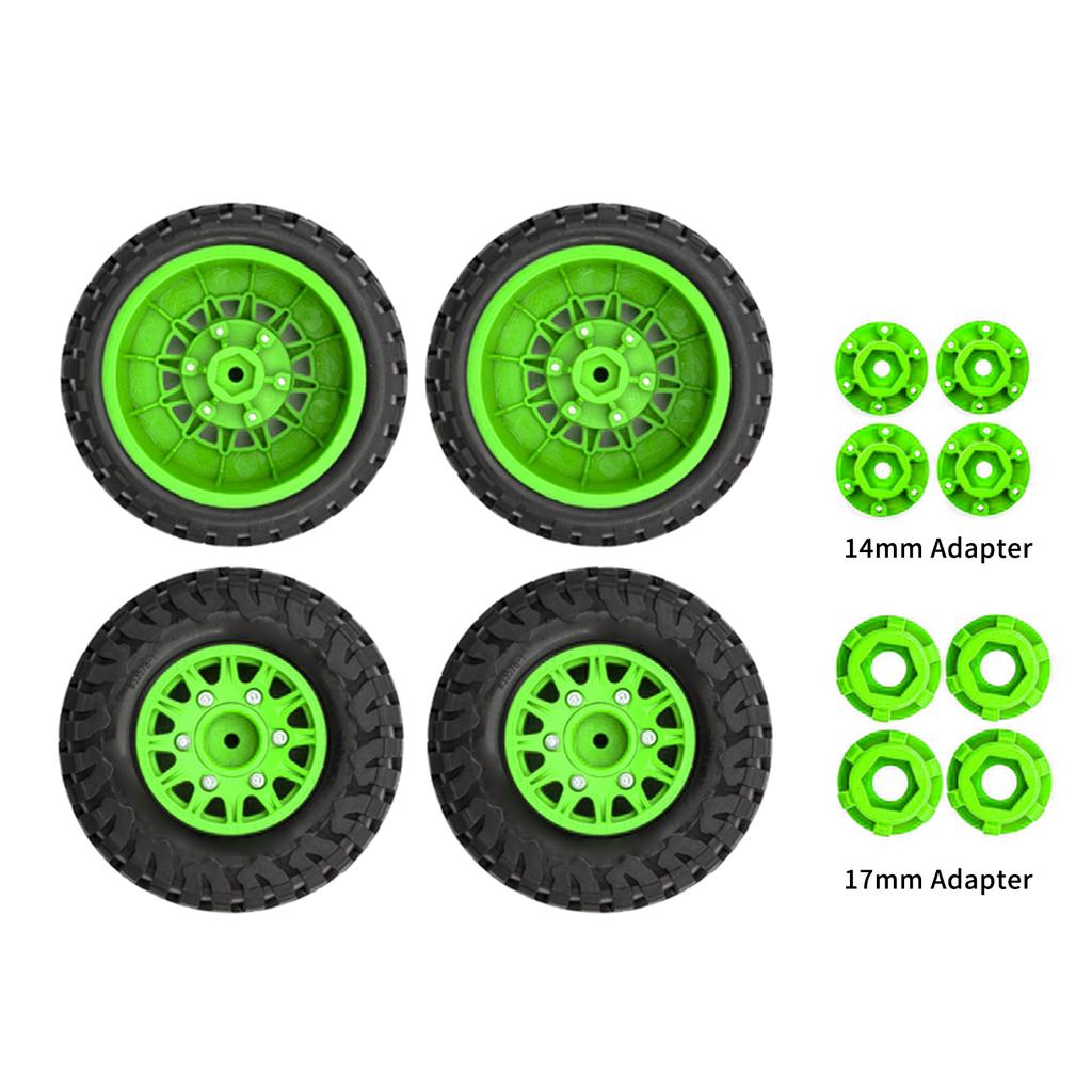 Car Tires with Wheel Rims 4pcs Replacement for 1Celsius10 slash K1 Short Truck