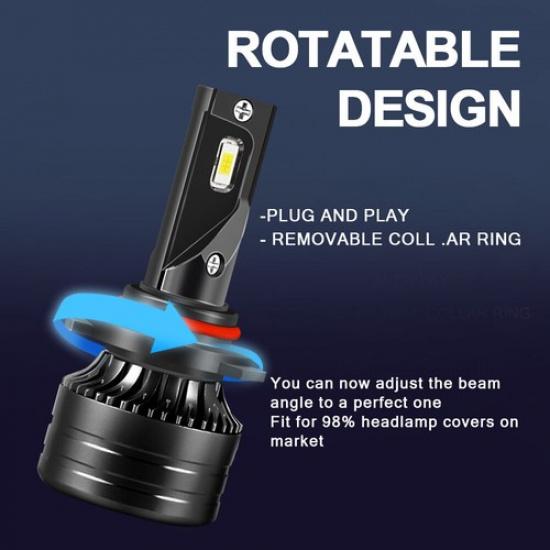 For Honda Accord 2008-2017 6000K Bright White LED Headlight High Low Beam Bulbs