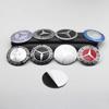 4 PCS 56mm 60mm 65mm Suitable for Mercedes Benz AMG Class W206 W205 W203 GLC Car Hub Cap Center Sticker Logo Badge Sticker CM1
