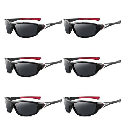 6pcs New Outdoor Sunglasses Bike Cycling Glasses UV400 Sports Running Fishing Protection Eyewear Road Bicycle Goggles