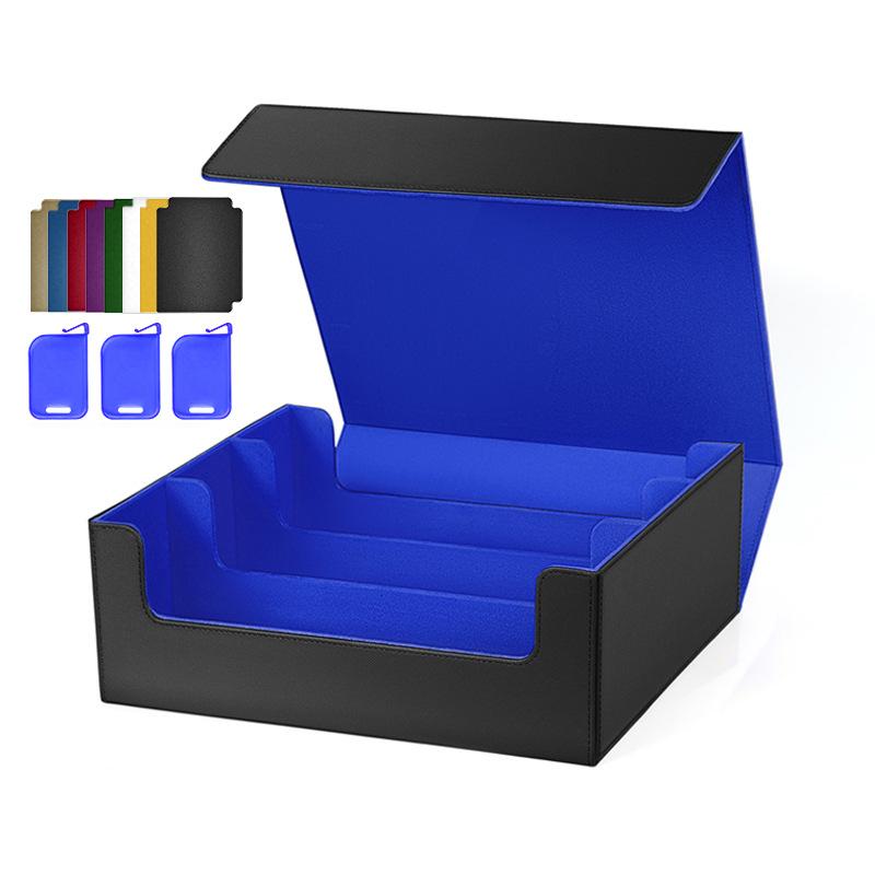 100+ Trading Card Deck Box PU Leather Gathering Card Toy W/ Magnetic Closure Game Cards Storage Game Card Case Protector
