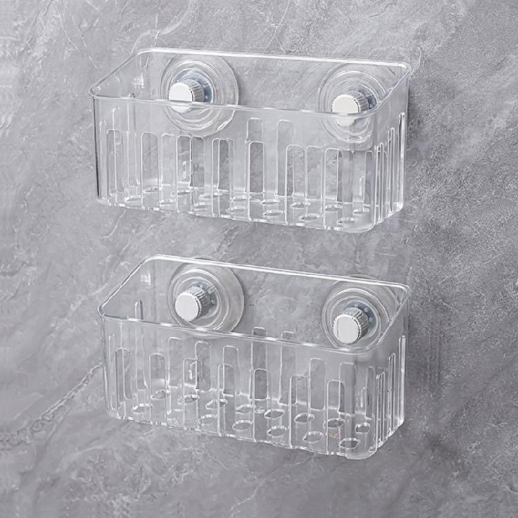 Practical Over Sink Organizers Rack With Strong Adhesive Cups for Storing Kitchen Sponges Brushes
