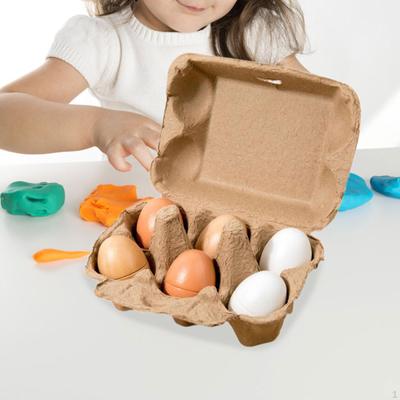 Holzspiel-Eier-Spielzeug, Kinderküchenspielzeug, Frühe Entwicklung von Kindern, Ostereier-Spielzeug, Holz