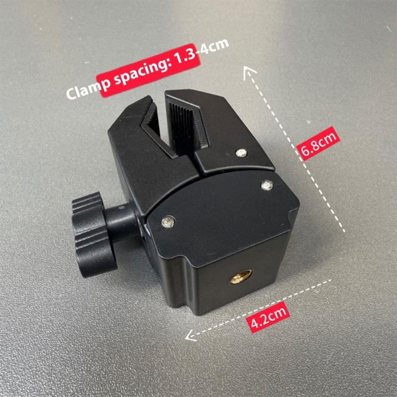 Adjustable Phone Clamp Holder Durability Construction Lightweight For Vlogging Live Streaming