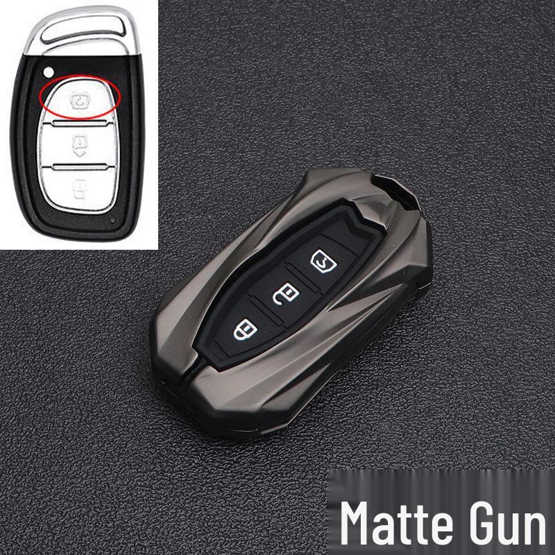 BAIC Huansu S Series Metal Car Key Case: Fits S2, S3, S5, S6, S7 - Full Wrap, High-End, Personalized Design for Men