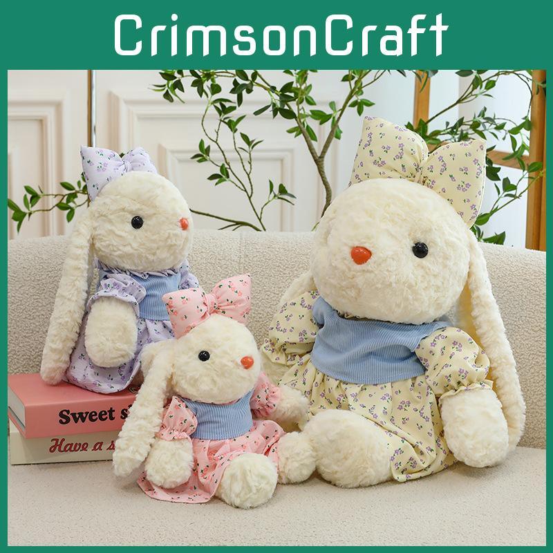 Cute Floral Dress Bunny Plush Cartoon Children Pillow Pillow Girl Gift Birthday
