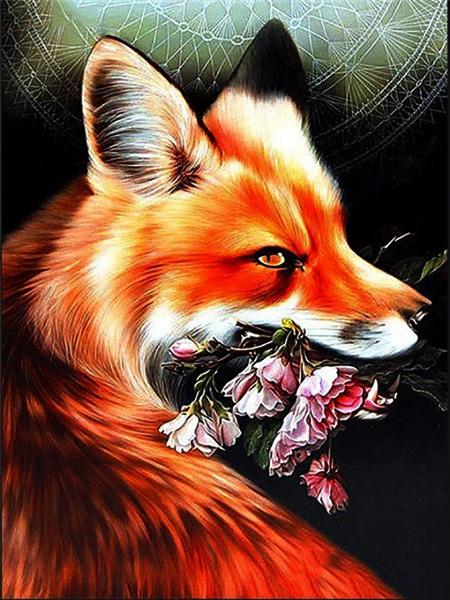5D Diy Diamond Painting Fox Square/Round Diamond Embroidery Animal Cross Stitch Kit Rhinestone Mosaic Home Decoration