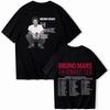 2026 Bruno Mars The Romantic Tour T-shirt Man Vrouw Harajuku Korte Mouw Ronde Hals Casual puur katoen Shirt Cadeau Lente zomer nieuw