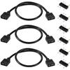 3 Pack ARGB Extension Cable 1-to-1 ARGB Splitter Cable 5V 3-Pin Addressable RGB Cables-Female to Female 3 Pin Extension Connector Cord Wire for