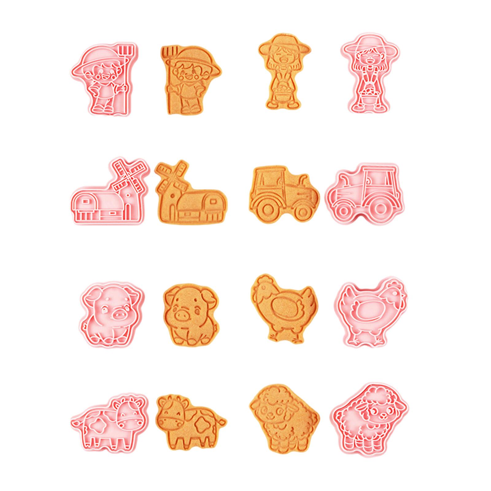 

Упаковка из 8 форм для печенья Формочки для печенья в форме сельскохозяйственных животных Инструмент для печенья Подарок для любителей выпечки