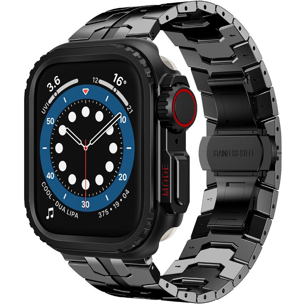 Stainless Steel Band+Case for Apple Watch Strap 46mm 49mm 44mm 45mm Correa Bracelet Protective Cover Iwatch 10 9 8 7 Se 6 Ultra