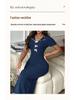 Sweet Bow Women's Mid-Length Nightdress - Early Autumn Pajamas and Home Wear Collection