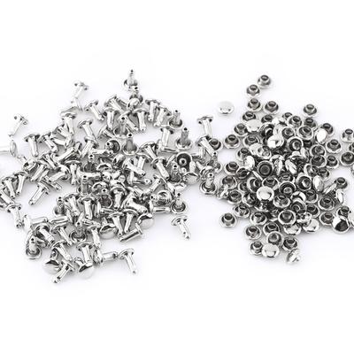 100 buc. Nituri cu capac dublu, metal tubular, piele, reparații, decorare știfturi