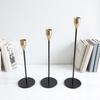 European Wrought Iron Candle Holder Set - Retro Three-Piece Wedding and Home Decor