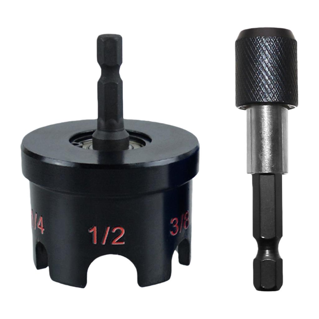 Hex Drill Removal Tool for Conduit Racks & Strut Systems Hex-Shank Nuts Driver Extractor for 3/8 1/4 and 1/2 in Threaded Rods