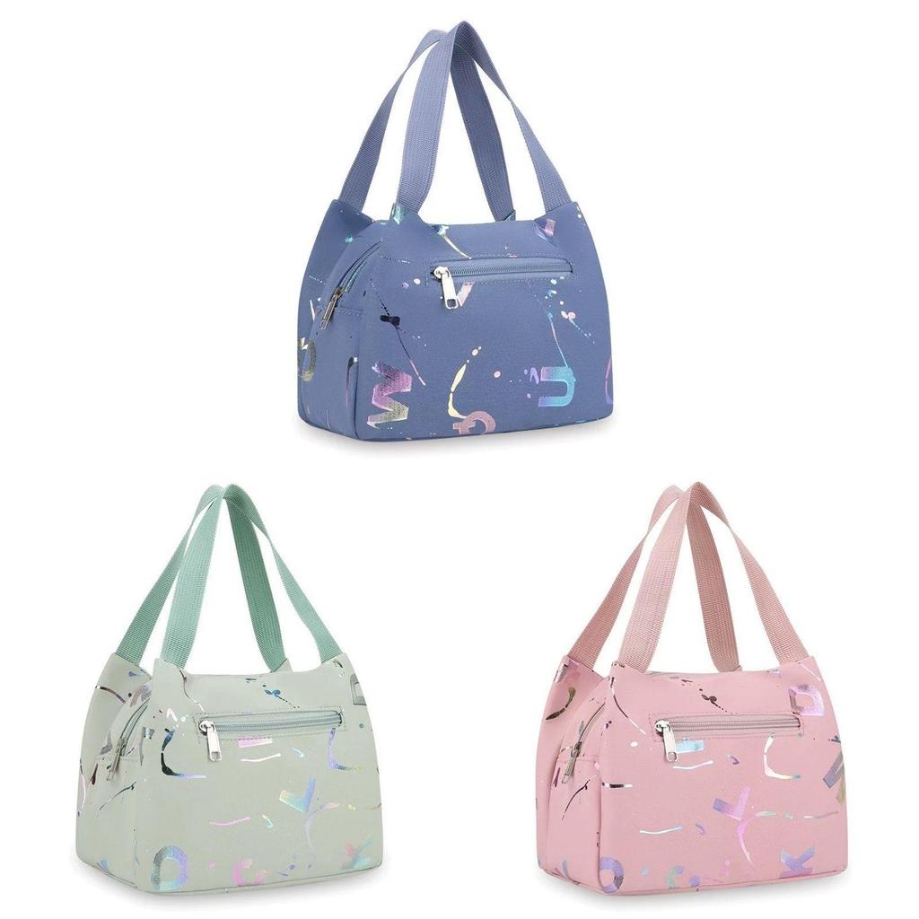Canvas Tote Bag For Women Waterproof Lunch Bag Mobile Phone Organizer Daily Use