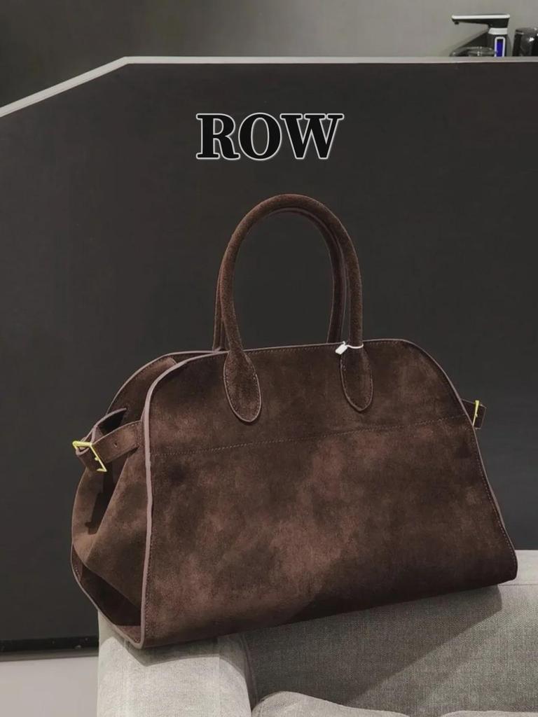 Сумка-тоут Margaux15 из матовой кожи T*ROW от Dong Jie в стиле минимализма — большая вместимость, сумка-трансформер цвета платины