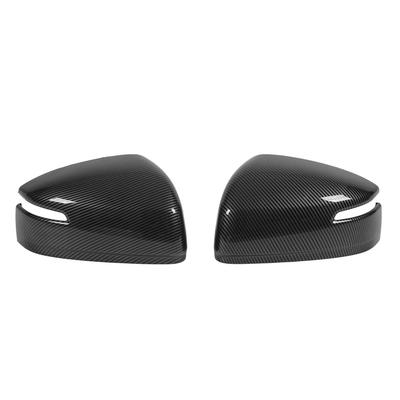2Pcs Side Mirror Cover Caps Carbon Fiber Pattern Door Mirror Covers Replacement for Land Cruiser