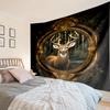 Deer With Floral Crown Tapestry Room Decoration Wall Hanging for Living Room Bedroom, dormitory, Birthday and Christmas gifts