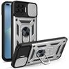 Per Oppo Reno4 Lite Custodia OPPO F17 Pro Cover oppo A93 4G Supporto ad Anello Magnetico Custodia Corazzata per Telefono Copertura Posteriore con Protezione Scorrevole per Fotocamera