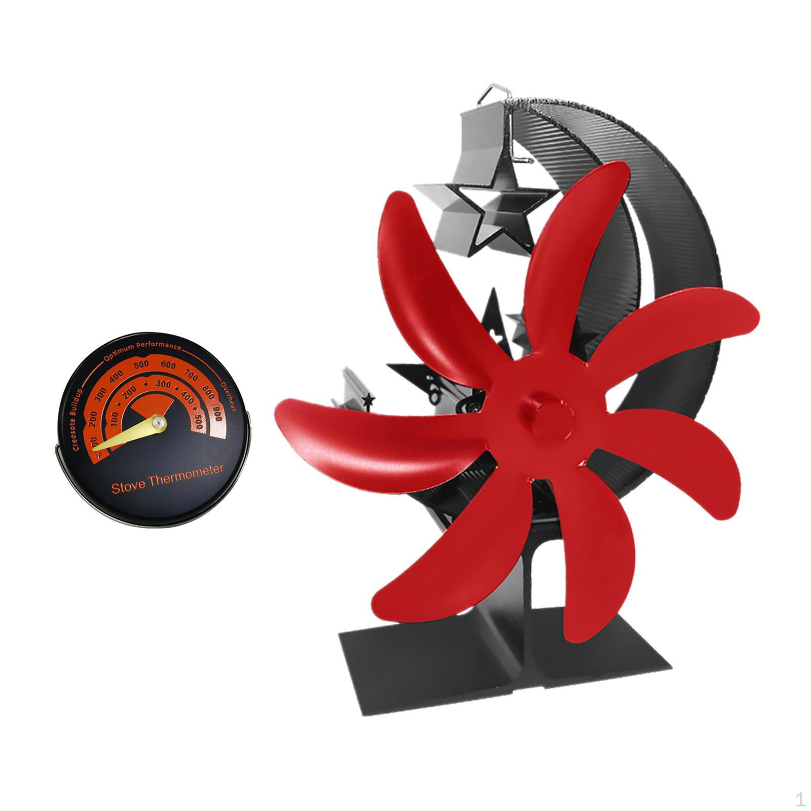 

Аксесуар для вентилятора Гаджет Декоративні Металеві Запчастини, що Замінюють, Міцний Тихий 7-функціональний Камін Red