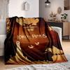 1pc The Lord of the Rings Blanket Lightweight Flannel Throw For Sofa, Bed, Travel, Camping, Livingroom, Office, Couch, Chair, And Bed