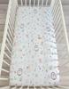 Cotton fitted sheet for a cot 120x60 cm - forest delicacy