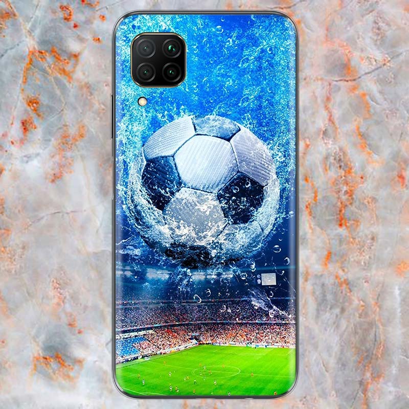 I love Fire football For Huawei Mate 40 30 20 20X 10 RS P Smart 2021 2020 Z S Pro Plus Lite 2019 Phone Case Shell