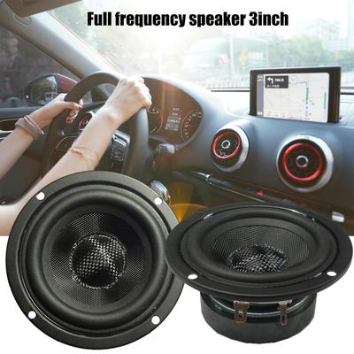 Altavoz de frecuencia completa de 3 pulgadas, HIFI, 4 ohmios, 15 W, con cuenca tejida de fibra de vidrio, altavoz de graves grande magnético