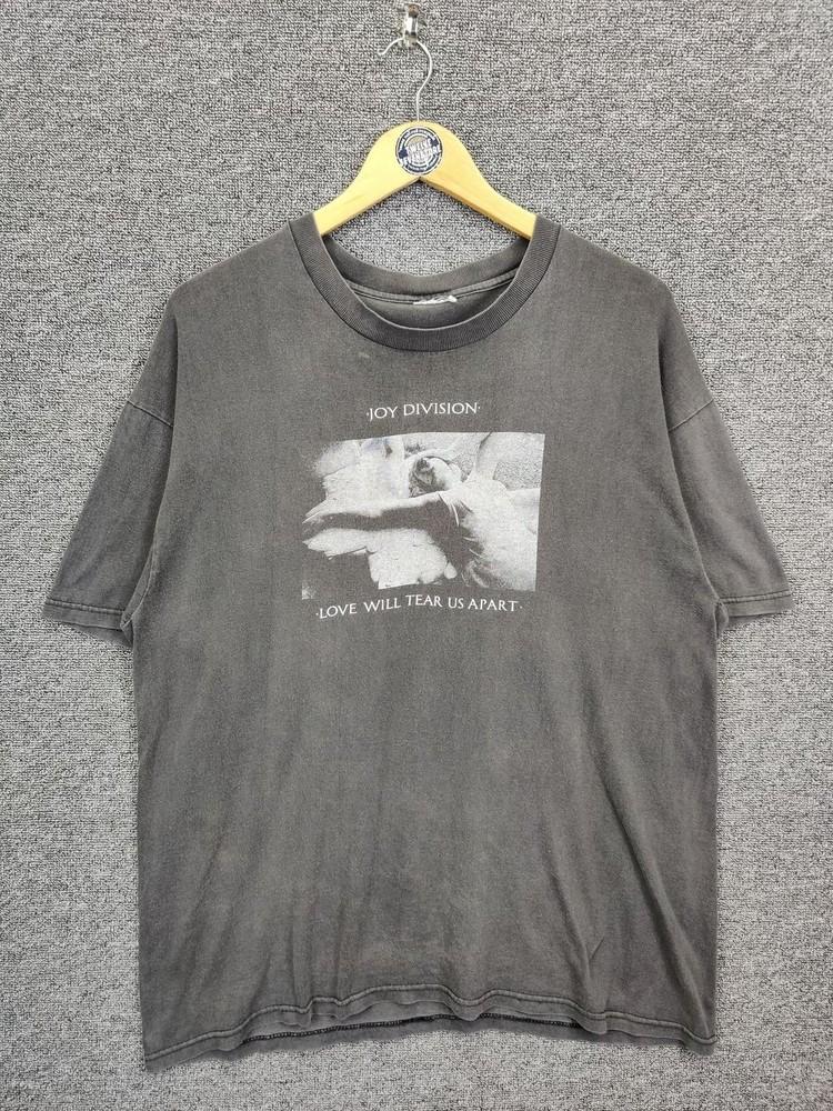 Винтажная футболка Joy Division Love Will Tear Us Apart Черная Унисекс Футболка WA1359 Унисекс Футболка XXXL