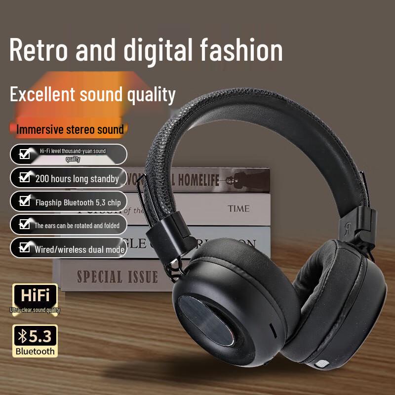 ERXUNG 2025 Retro Gaming Bluetooth Headset
