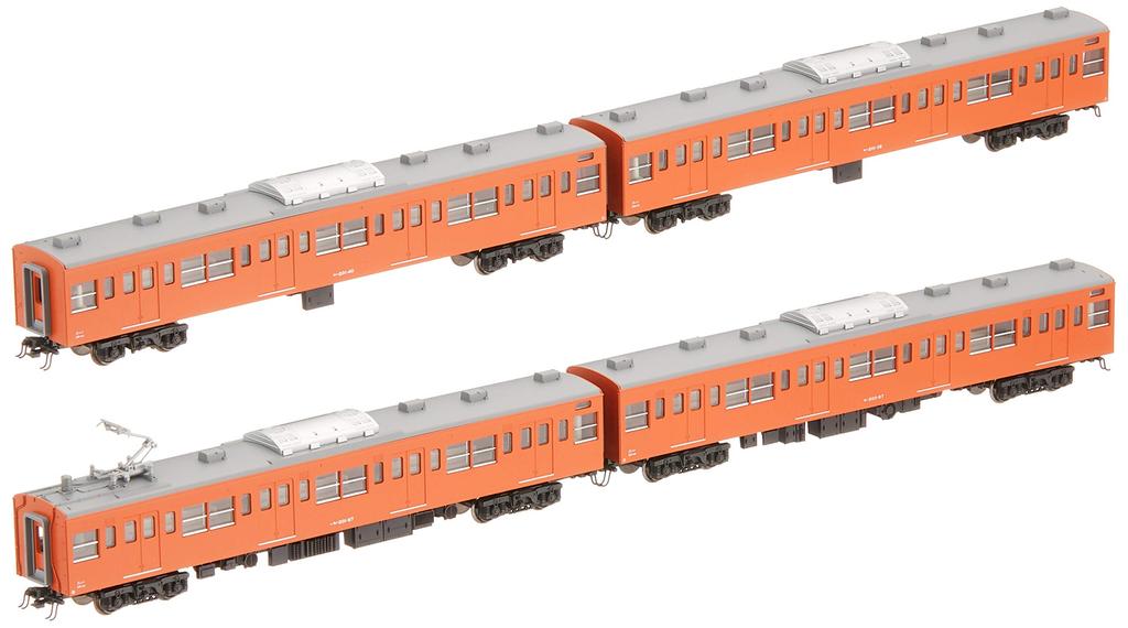 KATO N Gauge 201 Series Chuo Line Color T Formation Additional Set Railway Model Train 4-Vagon 10-1552