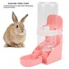 Dispensador de Água Suspenso para Pequenos Animais 500ml / 17oz Garrafa de Água Automática para Coelho Chinchila Porquinho-da-Índia Ouriço Furão Rosa/Azul