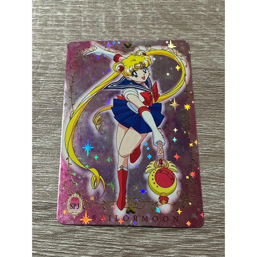 Used Pretty Guardian Sailor Moon original 8 cards sold in bulk with Holo Heisei Retro