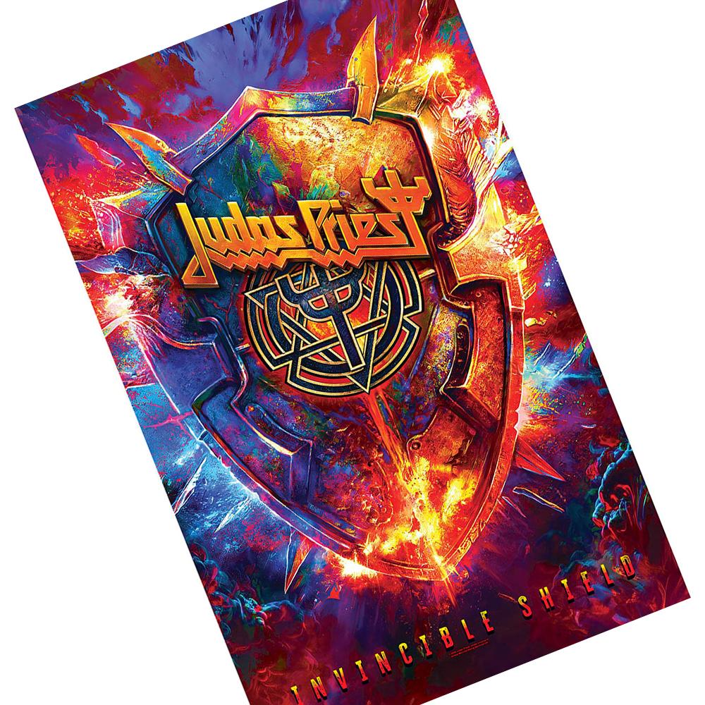 Judas Priest Invincible Shield Textile Poster