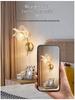 Crystal Luxury Wall Lamp: Wireless Bedside Light for Living Room & Corridor